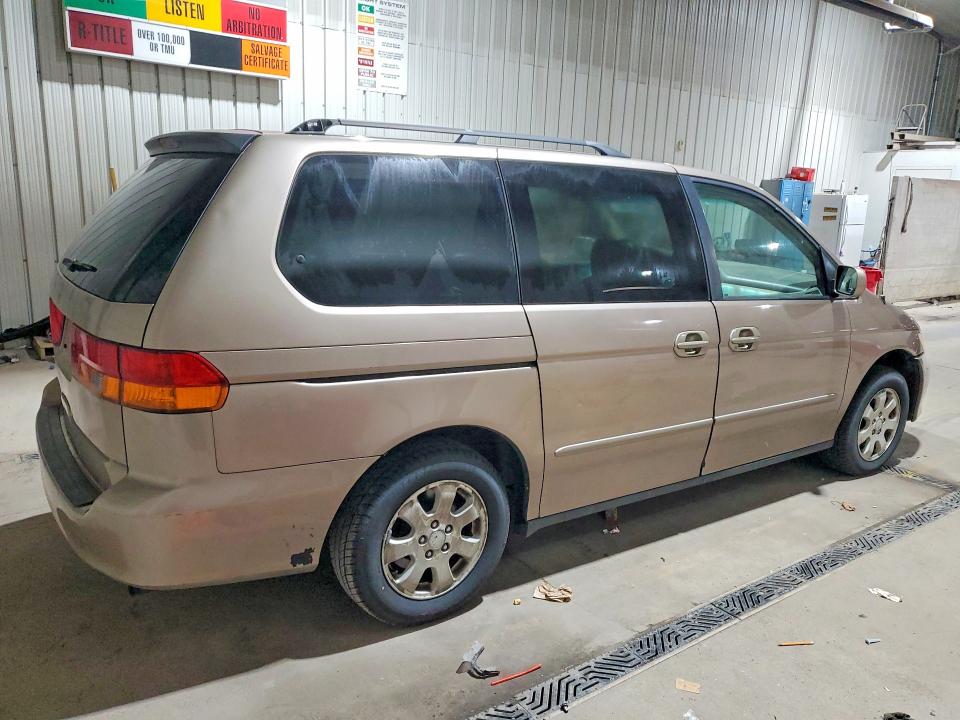 2003 Honda Odyssey VIN 5FNRL18073B114964 COPART salvage auction — FRONT END, PA - CERTIFICATE OF SALVAGE, sold $350 on 2026-07-02 (photo 3)