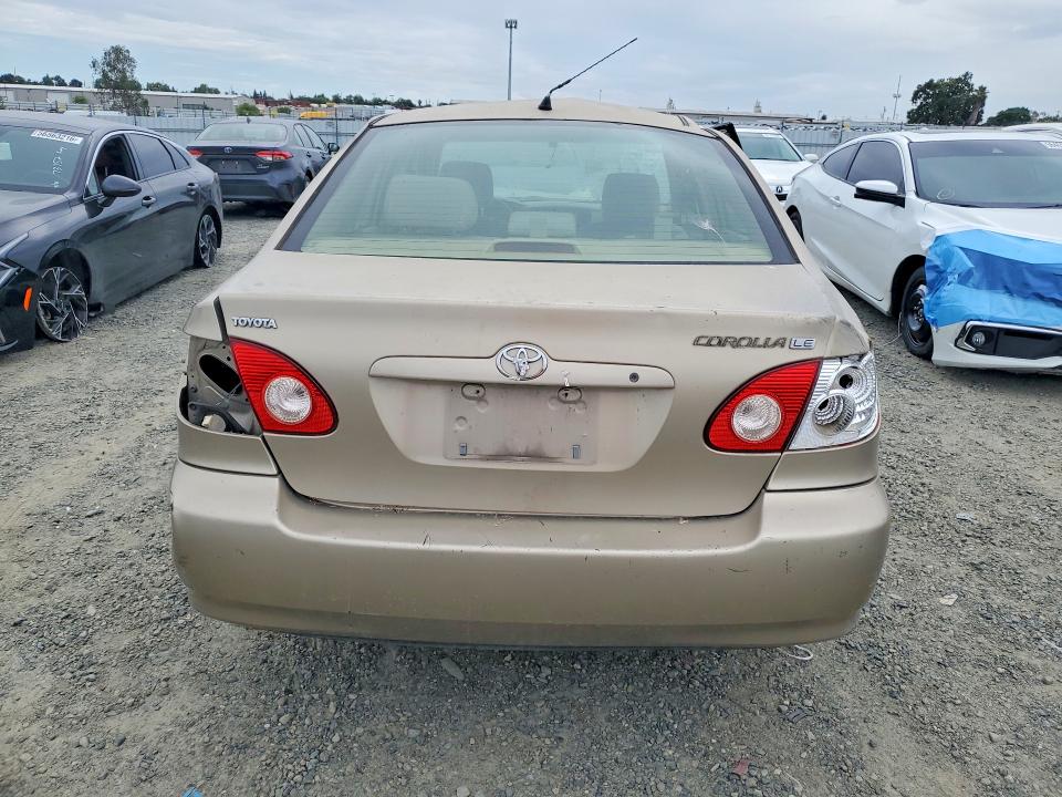 2005 Toyota Corolla VIN 1NXBR32E25Z549168 COPART salvage auction — ROLLOVER, Ca - Dis/Dlr/Exp Only Clean Title, sold $300 on 2026-07-19 (photo 6)