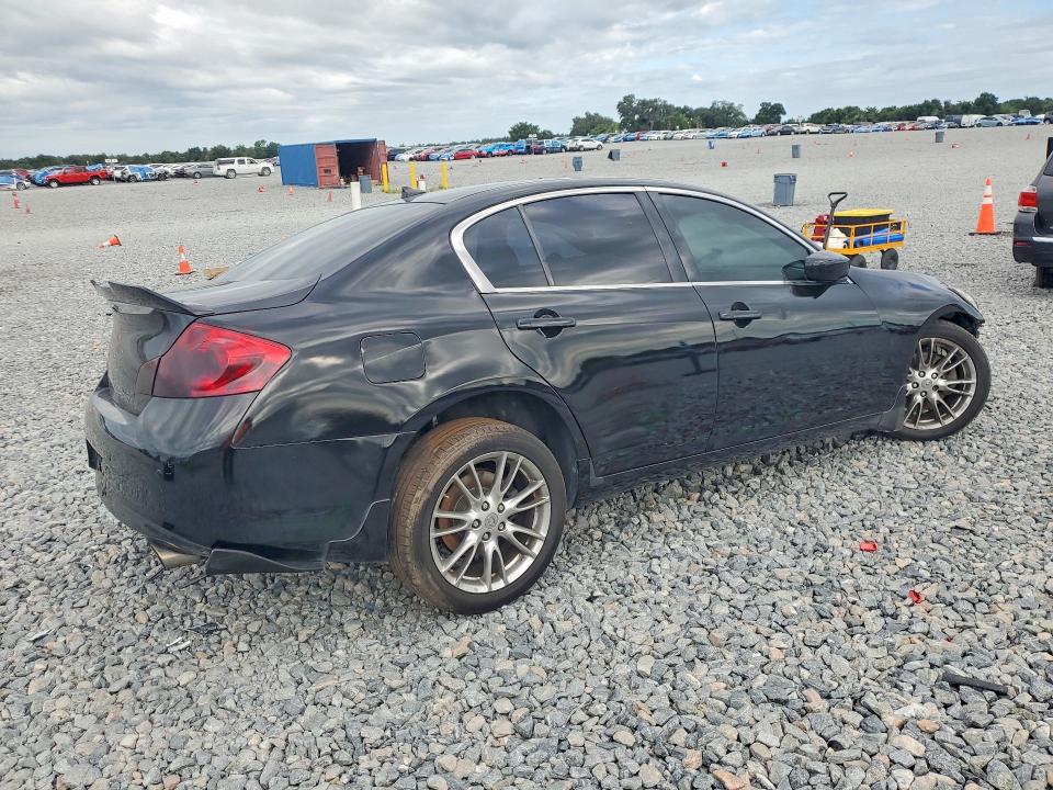 2013 Infiniti G VIN JN1CV6AR3DM355213 COPART salvage auction — FRONT END, FL - CERT OF TTL-REBUILT&SLVG RBLD, sold $400 on 2026-07-02 (photo 3)