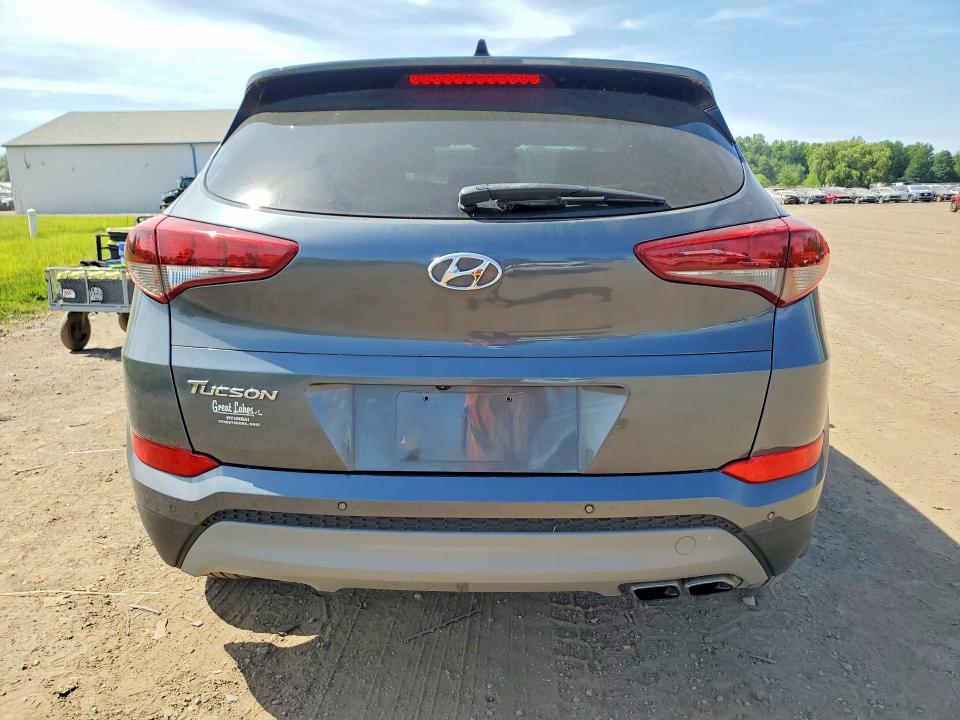 2018 Hyundai Tucson VIN KM8J33A28JU801066 COPART salvage auction — HAIL, Oh - Cert Of Title-Salvage, sold $2,850 on 2026-07-09 (photo 6)