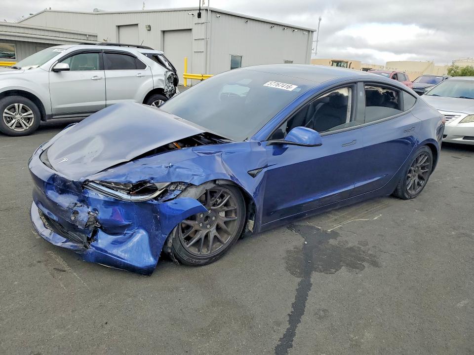 2024 Tesla VIN 5YJ3E1EA8RF743994 COPART salvage auction — FRONT END, Ca - Salvage Certificate, sold $8,300 on 2026-07-22 (photo 1)