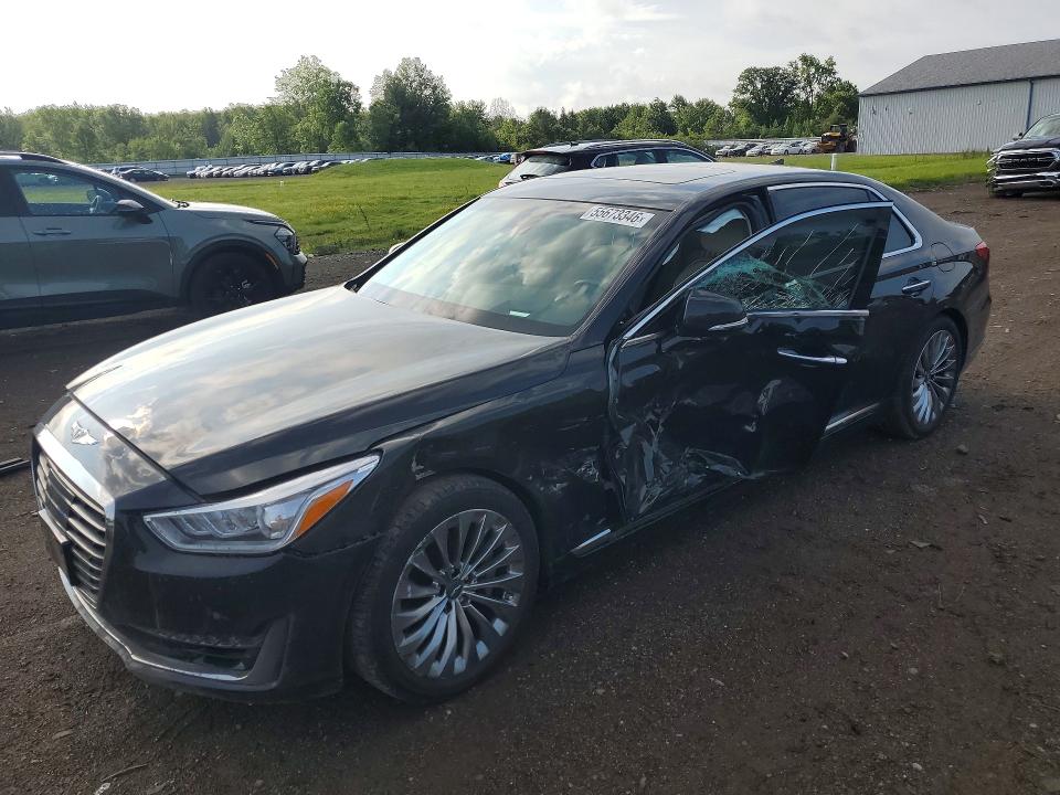 2019 Genesis G90 VIN KMTF54JH6KU064080 COPART salvage auction — SIDE, Oh - Cert Of Title-Salvage, sold $7,900 on 2026-07-13 (photo 1)