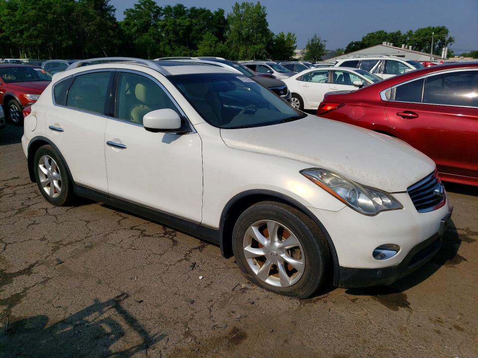 2010 Infiniti Ex35 VIN JN1AJ0HR2AM750517 COPART salvage auction — MINOR DENT/SCRATCHES, CT - CERTIFICATE OF TITLE, sold $500 on 2026-07-07 (photo 4)