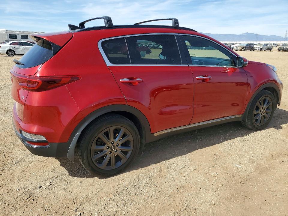2020 Kia Sportage VIN KNDP63AC6L7695765 COPART salvage auction — FRONT END, Ca - Salvage Certificate, sold $4,100 on 2026-07-20 (photo 3)