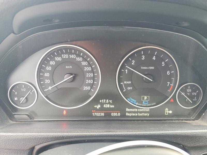 2016 BMW 3er VIN WBA8E1C56GK478534 COPART salvage auction — MINOR DENT/SCRATCHES, On - Permit No Brand - Unfit, sold $5,900 on 2026-07-21 (photo 9)