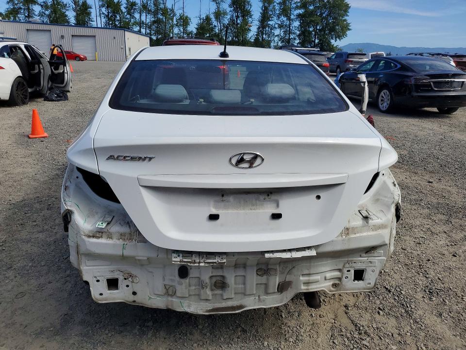 2016 Hyundai Accent VIN KMHCT4AE3GU091138 COPART salvage auction — REAR END, Wa - Bill Of Sale, sold $425 on 2026-07-27 (photo 6)