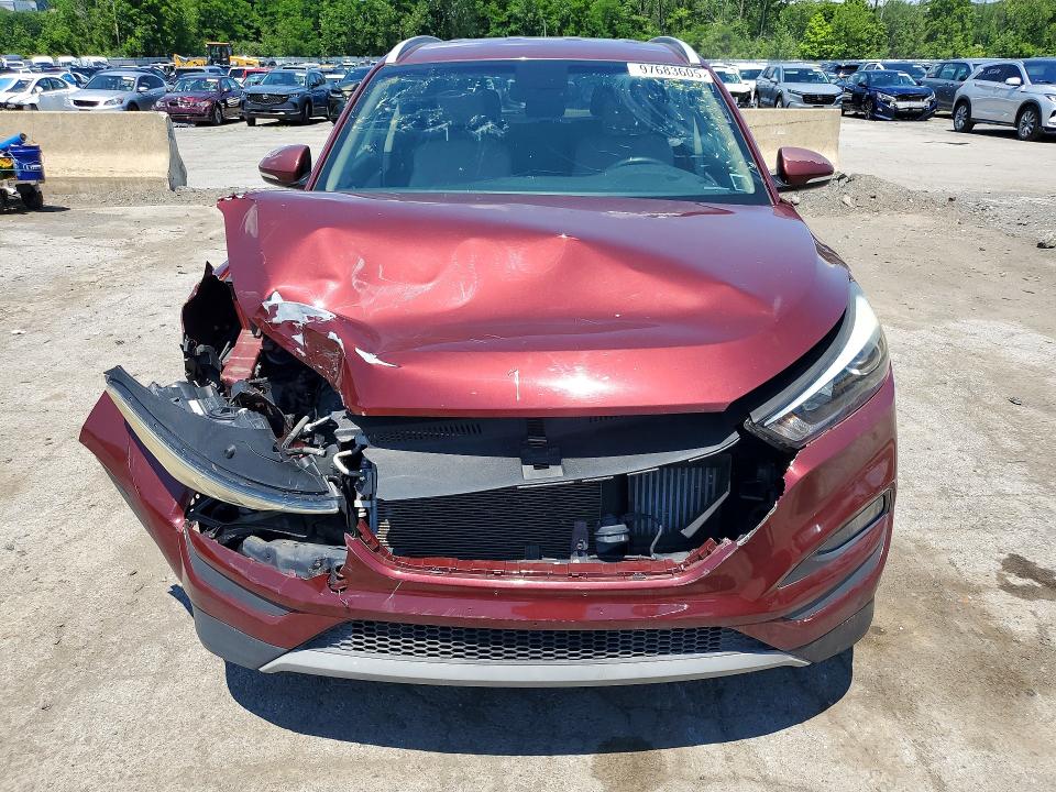 2016 Hyundai Tucson VIN KM8J3CA24GU124347 COPART salvage auction — FRONT END, Ny - Certificate Of Title, sold $2,500 on 2026-07-14 (photo 5)