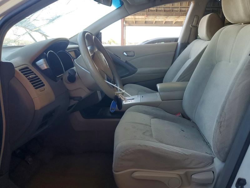 2010 Nissan Murano VIN JN8AZ1MU0AW018885 COPART salvage auction — VANDALISM, Ca - Salvage Certificate, sold $20 on 2026-07-09 (photo 7)