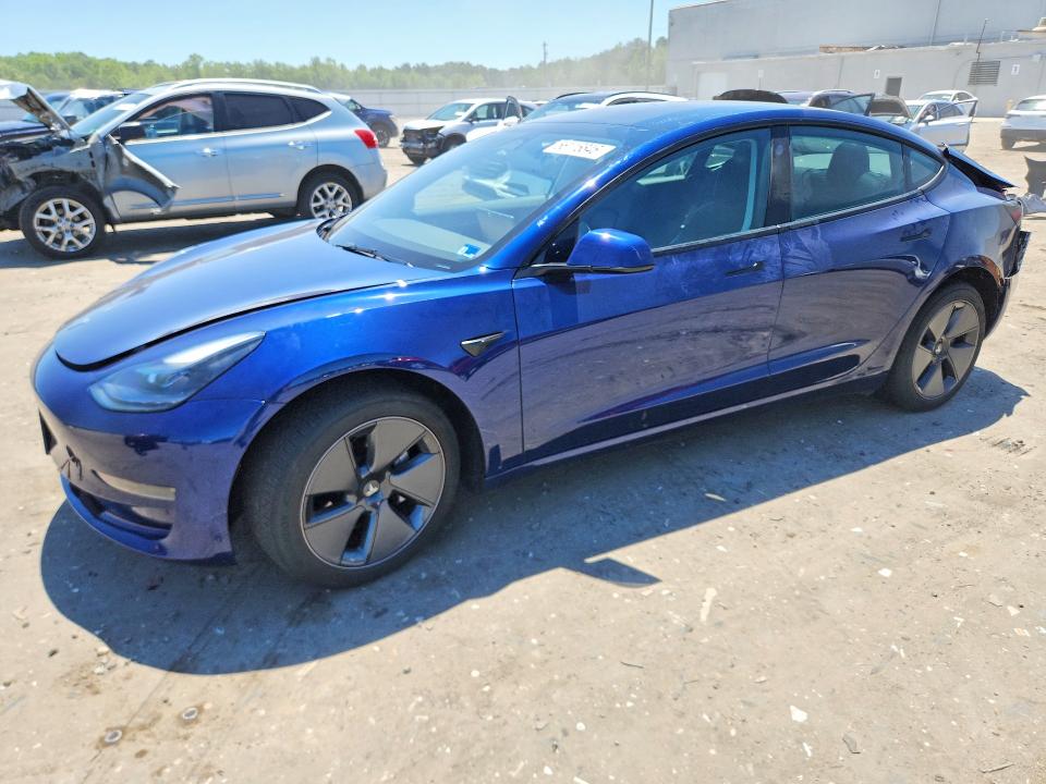 2023 Tesla VIN 5YJ3E1EA6PF658651 COPART salvage auction — REAR END, Va - Cert Of Title - Salvage, sold $7,300 on 2026-07-29 (photo 1)