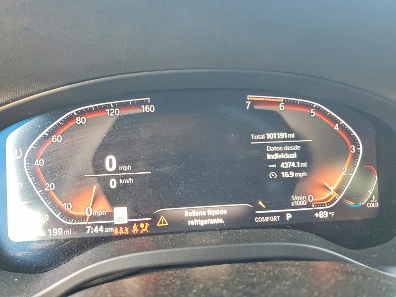 2020 BMW X3 VIN 5UXTY3C05L9C85122 COPART salvage auction — FRONT END, Fl - Cert Of Title Slvg Rebuildable, sold $3,250 on 2026-07-24 (photo 9)