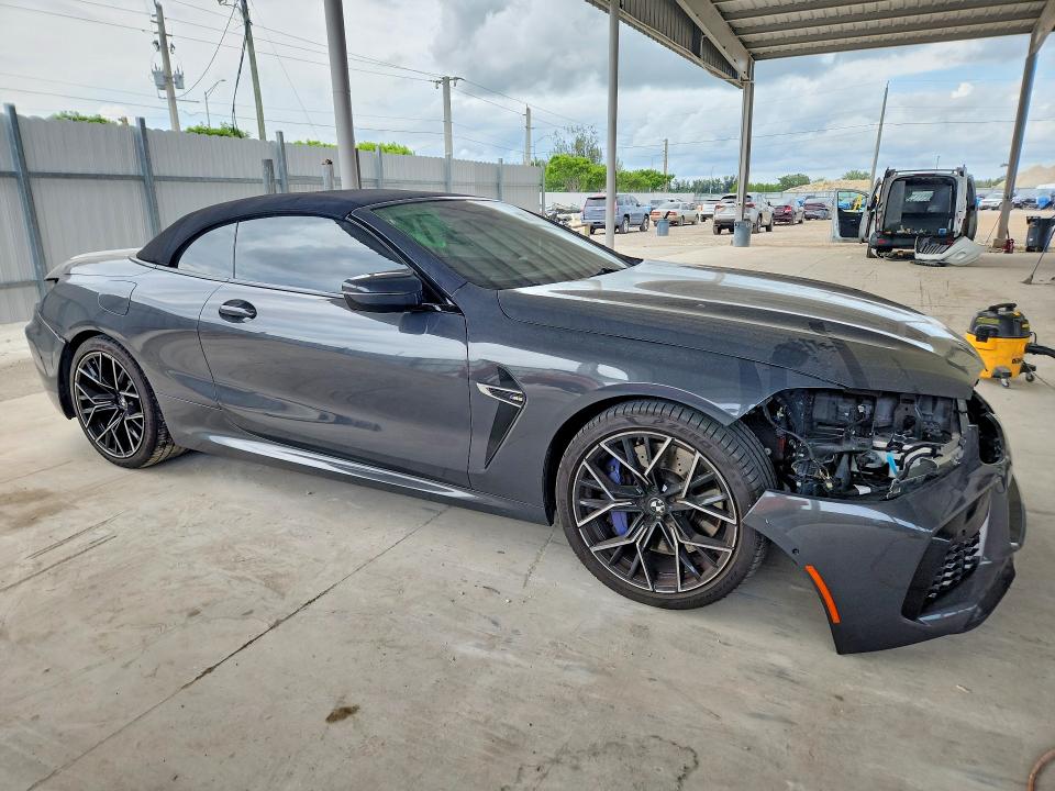 2020 BMW M8 VIN WBSDZ0C05LCE10052 COPART salvage auction — FRONT END, Fl - Cert Of Title Slvg Rebuildable, sold $19,800 on 2026-07-15 (photo 4)