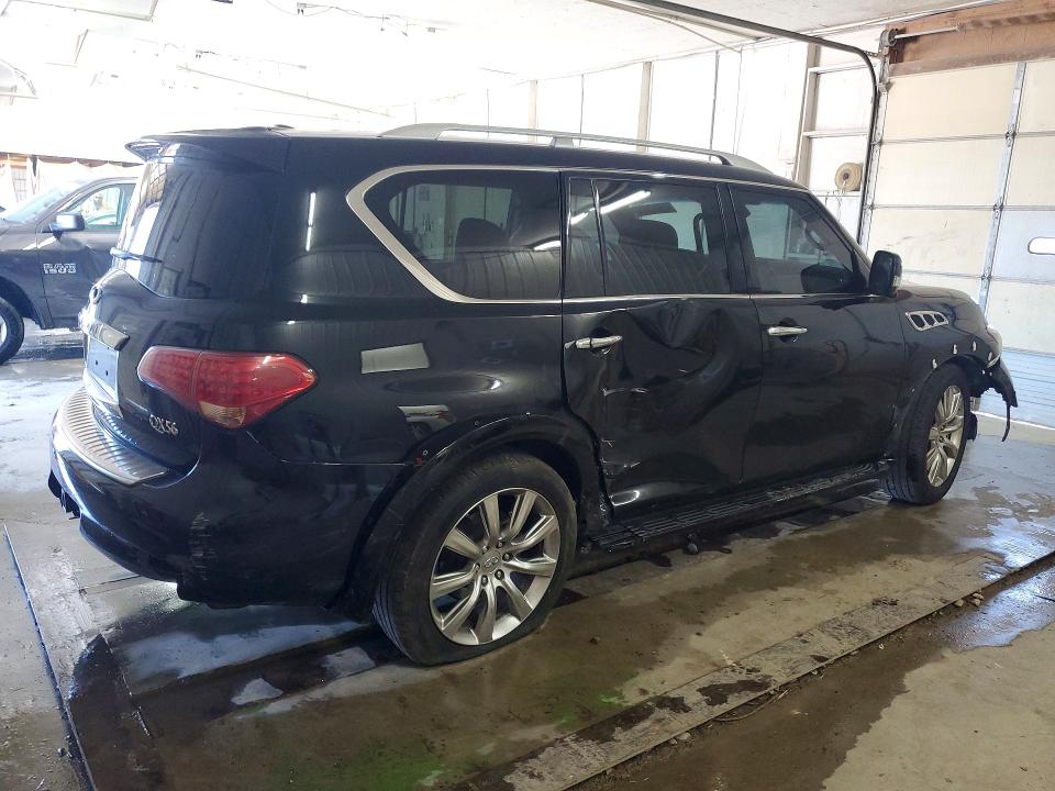 2012 Infiniti Qx56 VIN JN8AZ2ND7C9716237 COPART salvage auction — SIDE, Ga - Cert Of Title-Salvage, sold $250 on 2026-07-21 (photo 3)