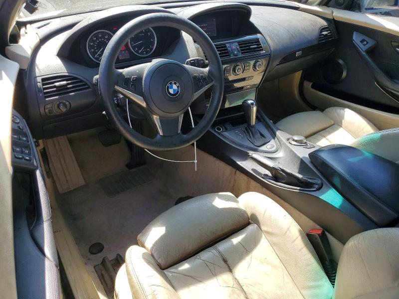 2006 BMW 6 series VIN WBAEK13496CN75304 COPART salvage auction — FRONT END, Ca - Dis/Dlr/Exp Only Clean Title, sold $325 on 2026-07-27 (photo 8)