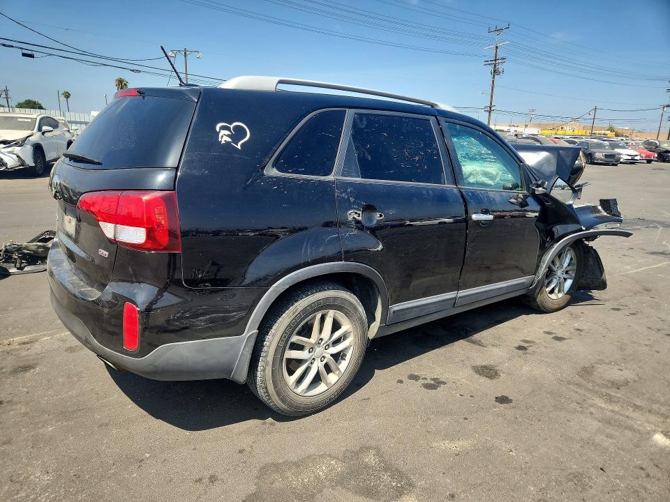 2015 Kia Sorento VIN 5XYKT4A71FG589839 COPART salvage auction — FRONT END, Ca - Salvage Certificate, sold $225 on 2026-07-15 (photo 3)