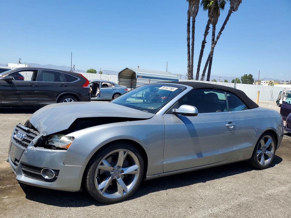 2011 Audi A5 VIN WAUJFAFH3BN008411 COPART salvage auction — FRONT END, Ca - Salvage Certificate, sold $1,200 on 2026-07-31 (photo 1)