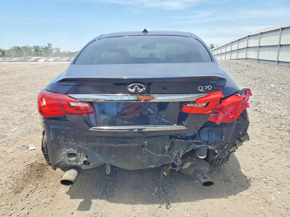 2016 Infiniti Q70 VIN JN1BY1AR5GM270190 COPART salvage auction — REAR END, Id - Salvage Certificate Of Title, sold $2,550 on 2026-07-22 (photo 6)