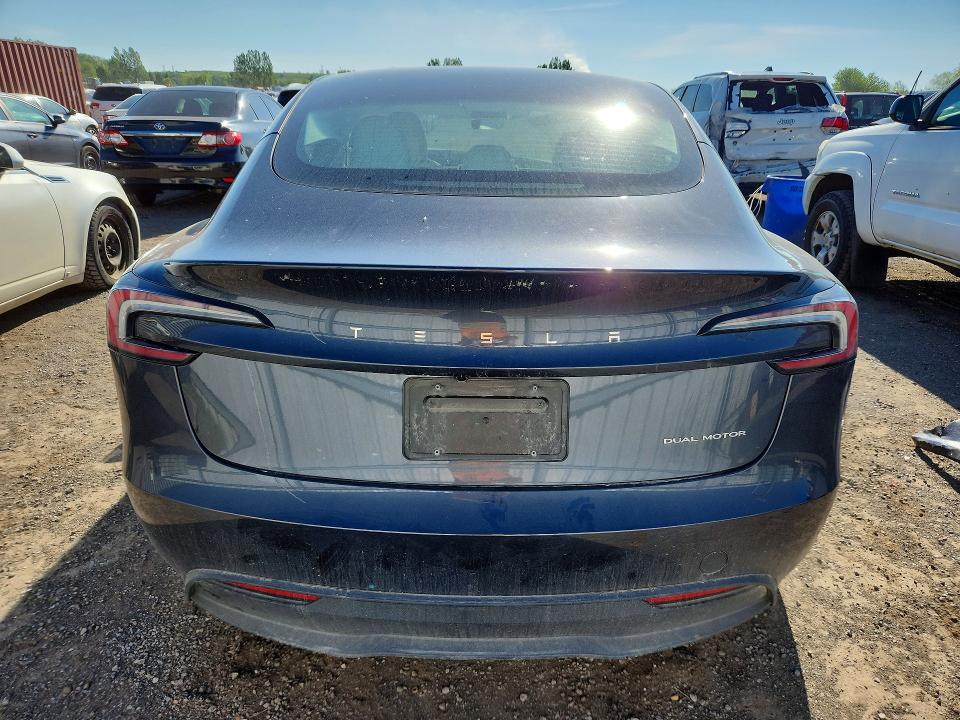 2024 Tesla Model 3 VIN LRW3E7EBXRC262571 COPART salvage auction — FRONT END, On - Permit Salvage, sold $12,700 on 2026-07-14 (photo 6)