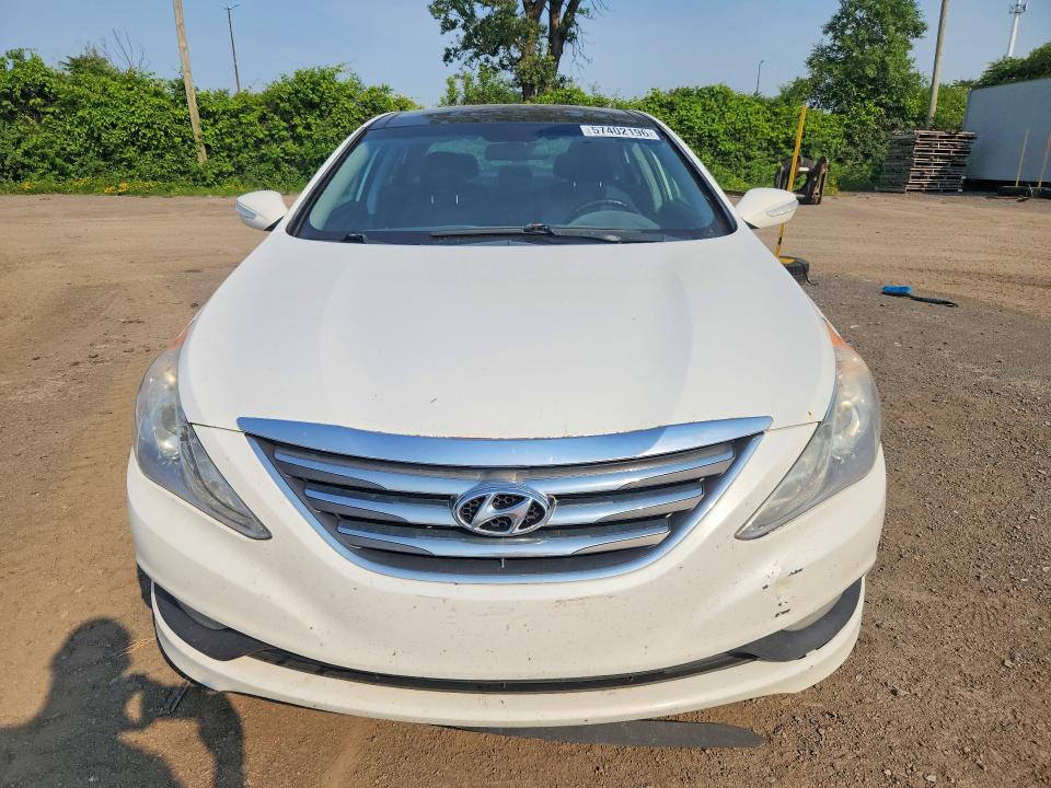 2014 Hyundai Sonata VIN 5NPEC4AC2EH907811 COPART salvage auction — REAR END, Qc - Gravement Accidente, sold $425 on 2026-07-28 (photo 5)