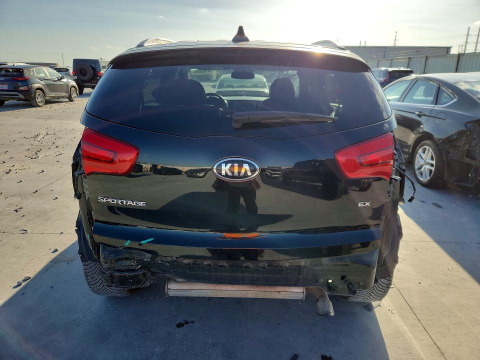 2014 Kia Sportage VIN KNDPC3AC2E7575117 COPART salvage auction — REAR END, Tx - Salvage Vehicle Title, sold $2,200 on 2026-07-17 (photo 6)