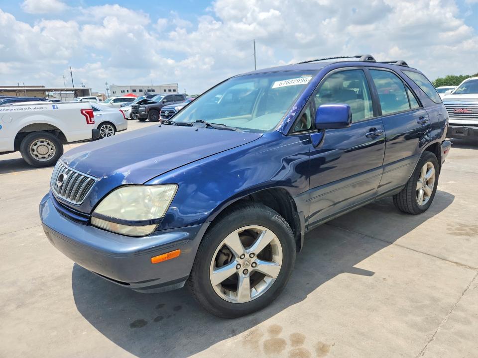 2001 Lexus Rx VIN JTJGF10U810084119 COPART salvage auction — FRONT END, Tx - Salvage Vehicle Title, sold $525 on 2026-07-09 (photo 1)