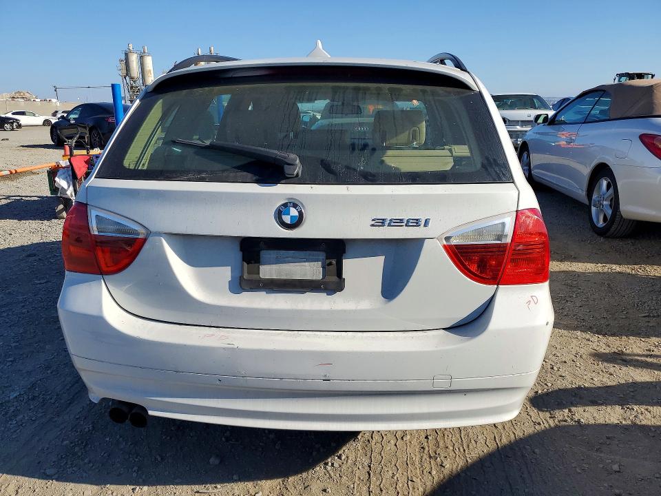 2007 BMW 3 series VIN WBAVS13557FX15132 COPART salvage auction — FRONT END, Ca - Salvage Certificate, sold $425 on 2026-07-24 (photo 6)