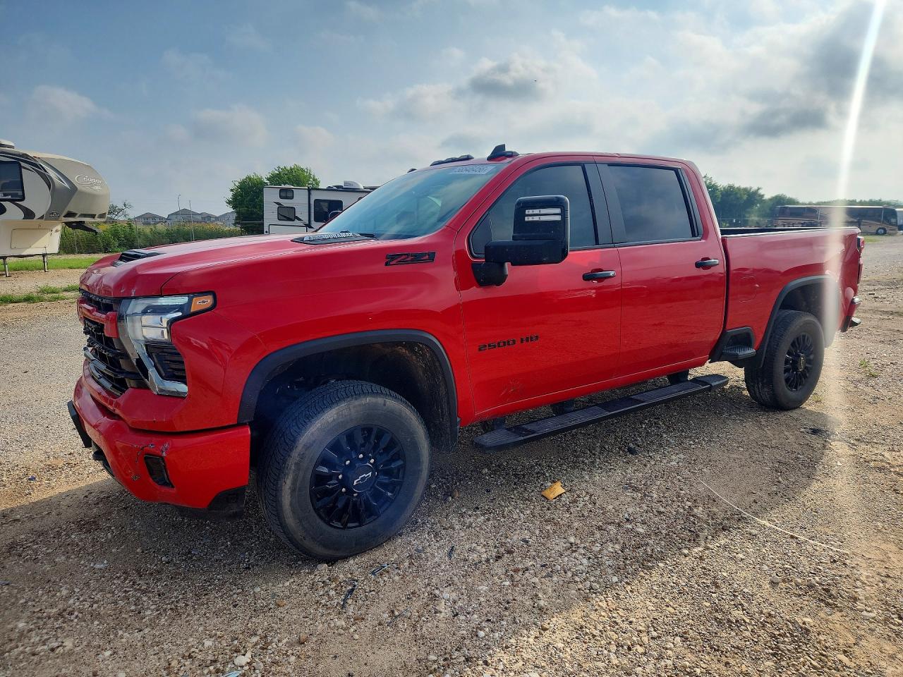 2024 Chevrolet Silverado 2500 VIN 2GC4YNEY2R1225124 COPART salvage auction — Front End, TX - SALVAGE VEHICLE TITLE, sold $32,250 on 2026-07-02 (photo 1)
