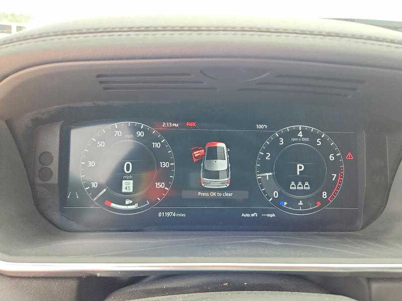 2020 Land rover VIN SALGS2RU6LA402929 COPART salvage auction — FRONT END, Tx - Salvage Vehicle Title, sold $29,500 on 2026-07-31 (photo 9)