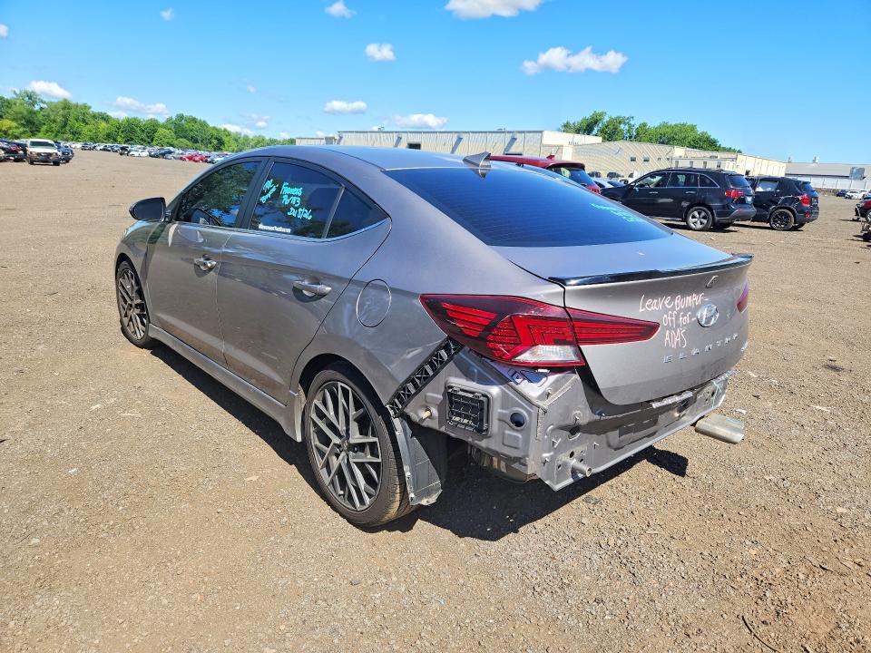 2020 Hyundai Elantra VIN KMHD04LB2LU019065 COPART salvage auction — REAR END, Ct - Cert Of Title-Salvage, sold $5,350 on 2026-07-28 (photo 2)