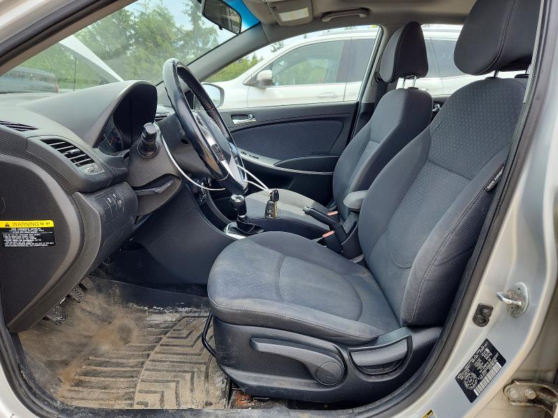 2014 Hyundai Accent VIN KMHCU5AE0EU152347 COPART salvage auction — MINOR DENT/SCRATCHES, On - Permit No Brand - Unfit, sold $900 on 2026-07-15 (photo 7)