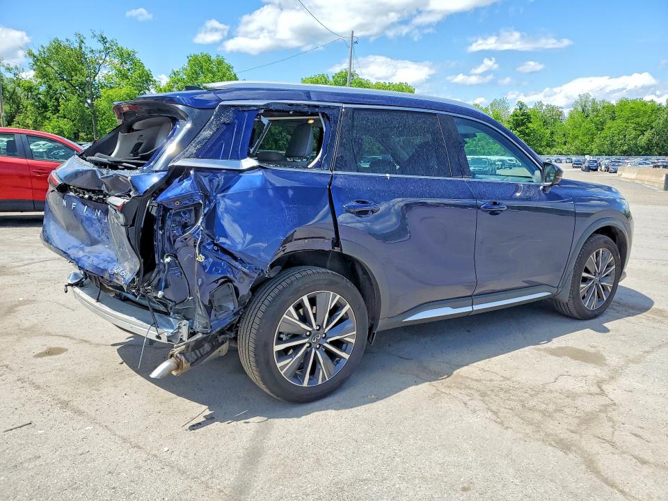 2026 Infiniti Qx60 VIN 5N1AL1FS1TC355316 COPART salvage auction — REAR END, Ny - Mv-907A Salvage Certificate, sold $14,700 on 2026-07-23 (photo 3)