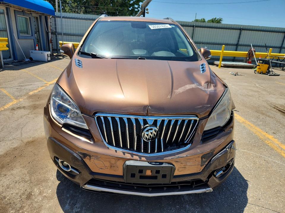 2016 Buick Encore VIN KL4CJBSB4GB549908 COPART salvage auction — FRONT END, Ks - Cert Of Title-Salvage, sold $850 on 2026-07-08 (photo 5)