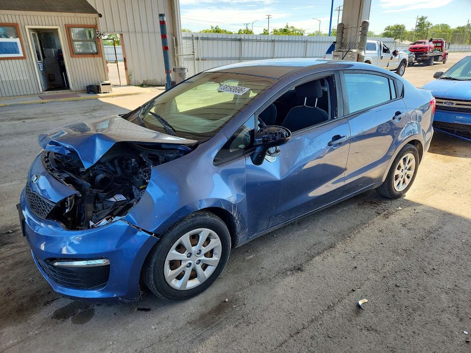 2016 Kia Rio VIN KNADM4A32G6684575 COPART salvage auction — FRONT END, Oh - Cert Of Title-Salvage, sold $250 on 2026-07-27 (photo 1)