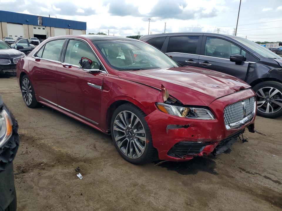 2017 Lincoln Continental VIN 1LN6L9TK3H5617504 COPART salvage auction — FRONT END, Mi - Certificate Of Title, sold $2,100 on 2026-07-31 (photo 4)