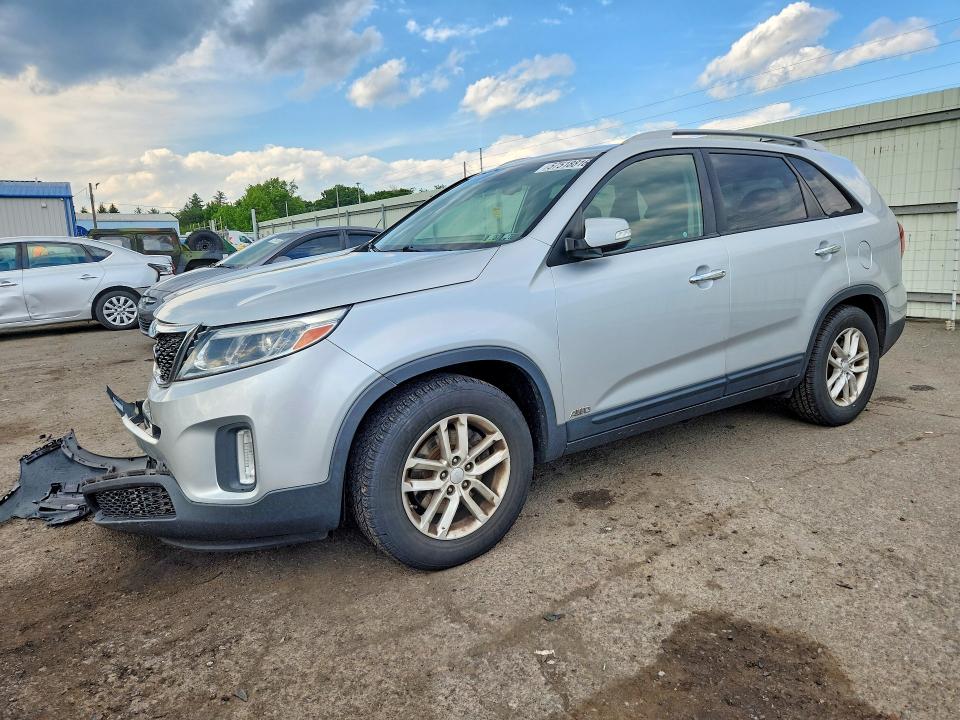 2014 Kia Sorento VIN 5XYKTCA64EG524368 COPART salvage auction — FRONT END, Pa - Certificate Of Salvage, sold $1,350 on 2026-07-07 (photo 1)