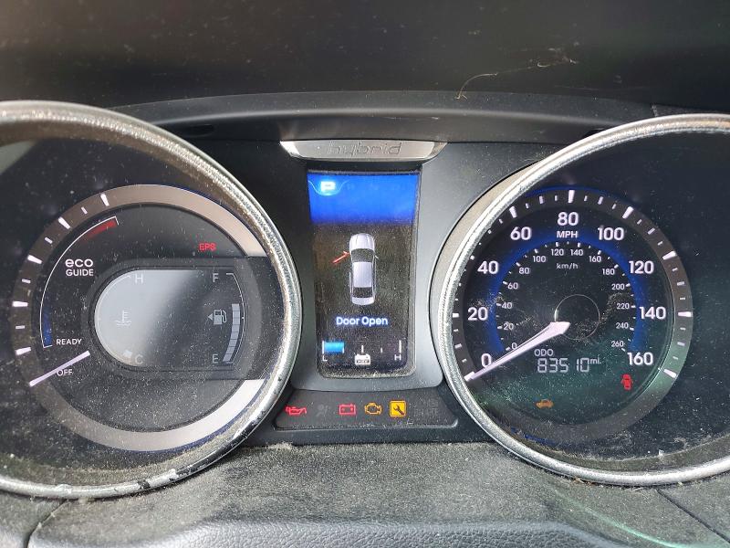 2013 Hyundai Sonata VIN KMHEC4A45DA051298 COPART salvage auction — WATER/FLOOD, Ca - Salvage Certificate, sold $200 on 2026-07-06 (photo 9)