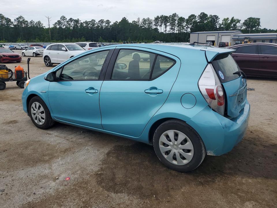 2014 Toyota Prius c VIN JTDKDTB3XE1074100 COPART salvage auction — REAR END, Sc - Cert Of Title-Salvage, sold $2,650 on 2026-07-13 (photo 2)