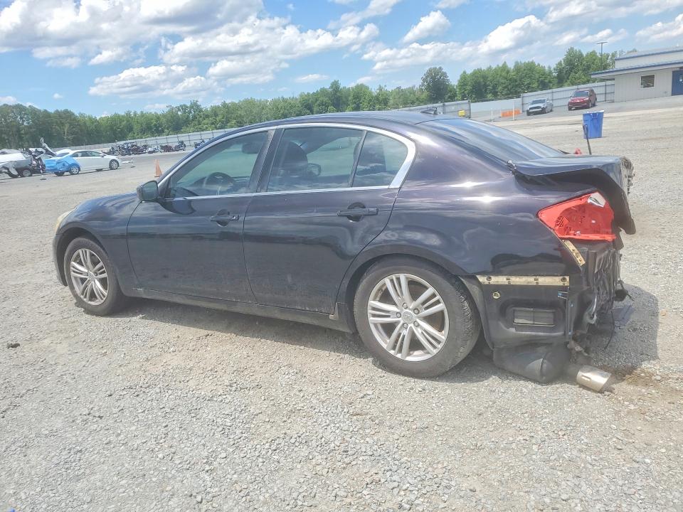 2012 Infiniti G VIN JN1CV6AR6CM676273 COPART salvage auction — SIDE, NC - SALVAGE CERTIFICATE OF TITLE, sold $225 on 2026-07-27 (photo 2)