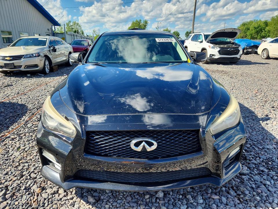 2014 Infiniti VIN JN1BV7AR9EM684906 COPART salvage auction — REAR END, Il - Salvage Certificate, sold $3,700 on 2026-07-20 (photo 5)
