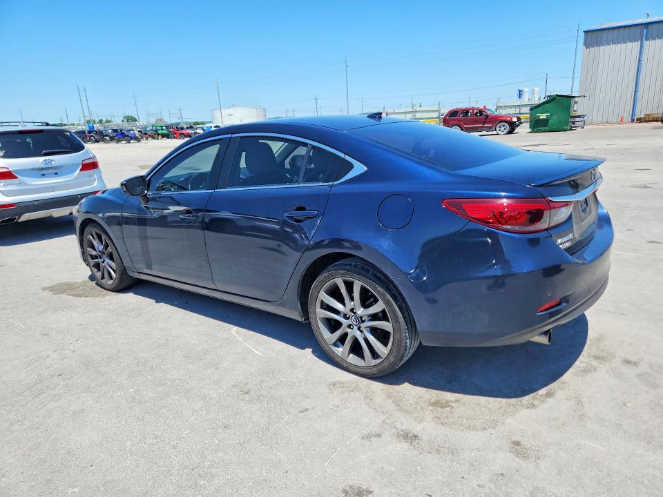 2016 Mazda 6 VIN JM1GJ1W5XG1433706 COPART salvage auction — HAIL, Ok - Cert Of Title-Salvage, sold $3,499 on 2026-07-27 (photo 2)