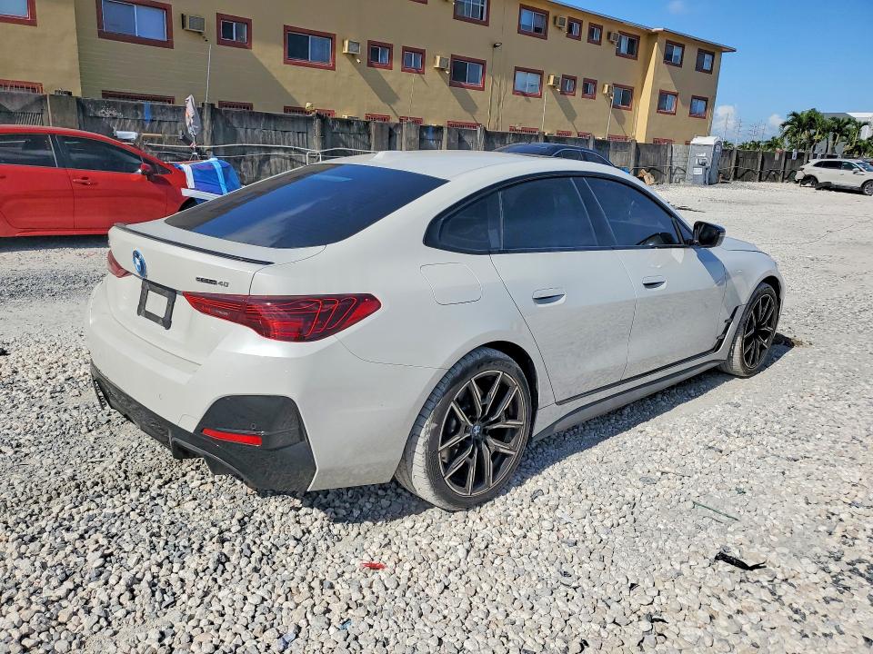 2025 BMW I4 VIN WBY23HD09SFU18662 COPART salvage auction — REAR END, Fl - Cert Of Title Slvg Rebuildable, sold $23,700 on 2026-08-28 (photo 3)
