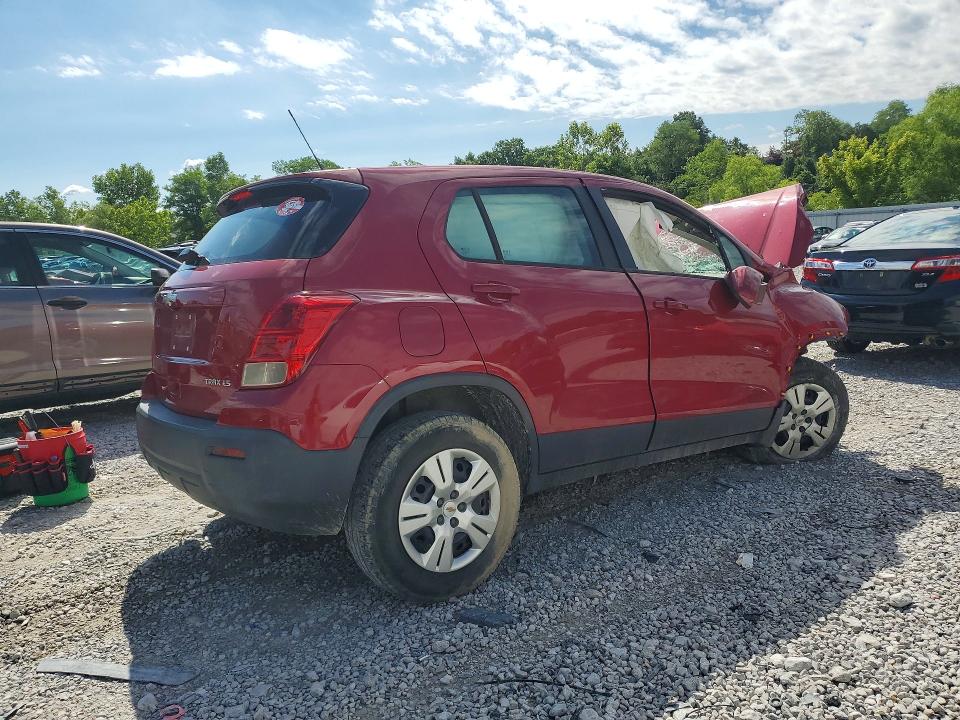2015 Chevrolet Trax VIN KL7CJKSB9FB171277 COPART salvage auction — FRONT END, KY - CERT OF TITLE-SALVAGE (P), sold $275 on 2026-07-31 (photo 3)