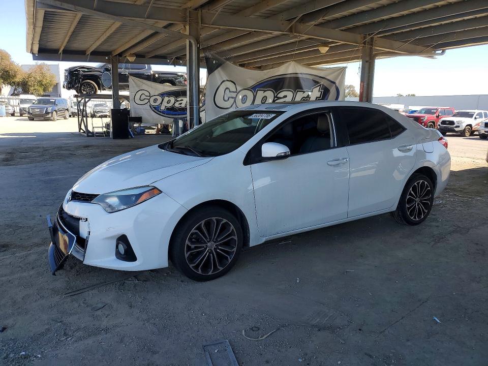 2014 Toyota Corolla VIN 5YFBURHE6EP072917 COPART salvage auction — FRONT END, Ca - Salvage Certificate, sold $325 on 2026-07-28 (photo 1)