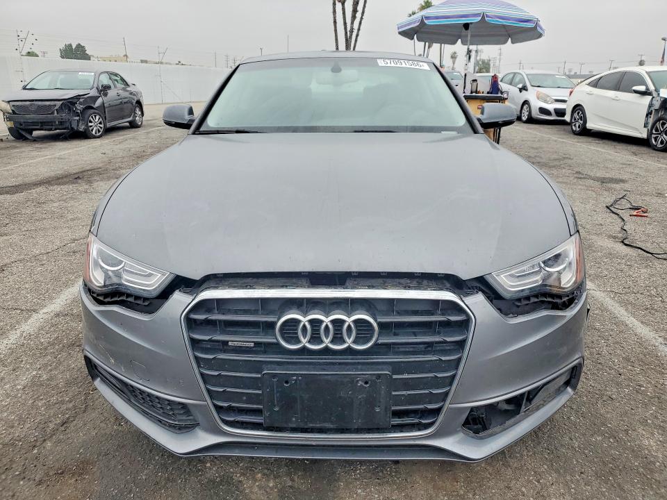 2016 Audi A5 VIN WAUM2AFR7GA017063 COPART salvage auction — FRONT END, Ca - Salvage Certificate, sold $3,500 on 2026-07-28 (photo 5)