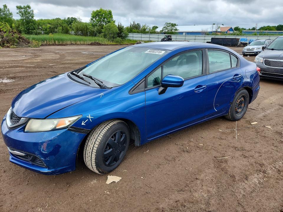 2014 Honda VIN 19XFB2F51EE216845 COPART salvage auction — SIDE, Oh - Cert Of Title-Salvage, sold $675 on 2026-07-02 (photo 1)