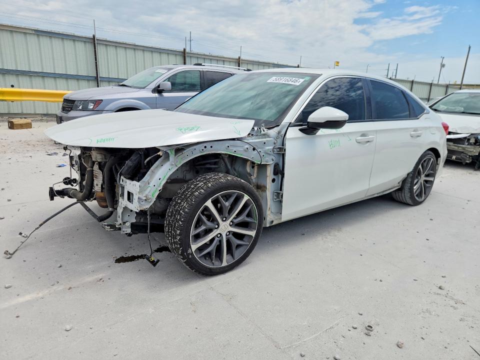 2023 Honda Civic VIN 2HGFE1F90PH324287 COPART salvage auction — FRONT END, TX - SALVAGE VEHICLE TITLE, sold $7,200 on 2026-07-28 (photo 1)