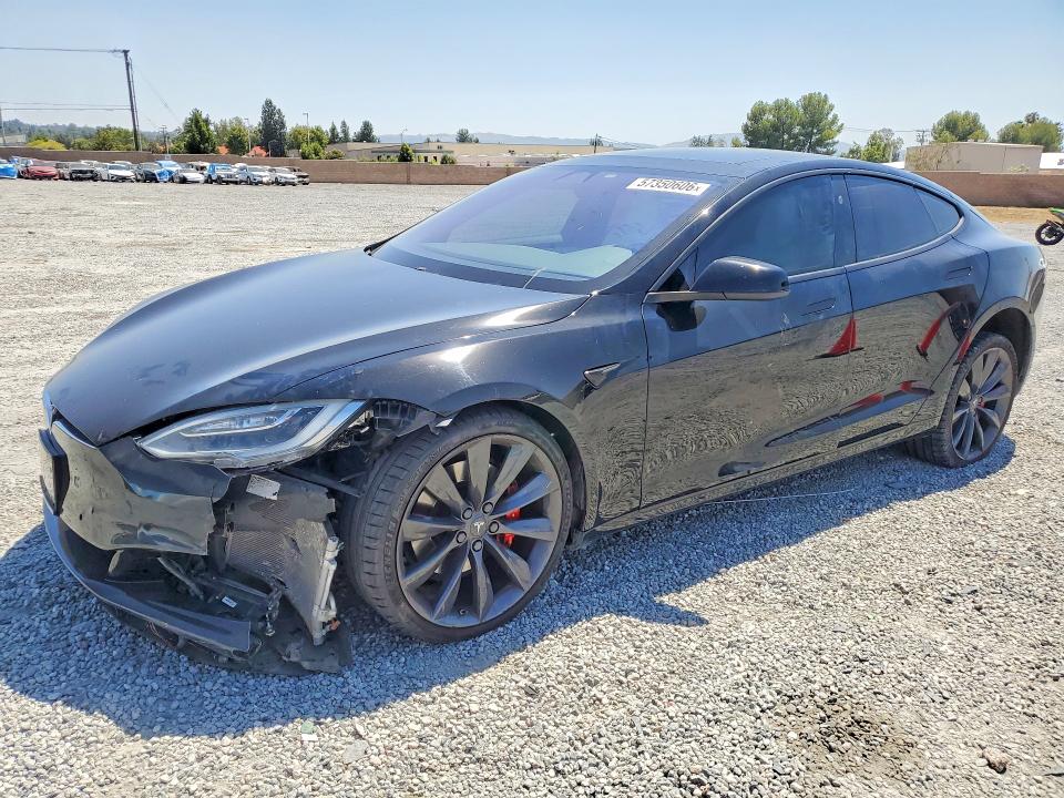 2017 Tesla Model s VIN 5YJSA1E44HF227552 COPART salvage auction — FRONT END, Ca - Salvage Certificate, sold $11,300 on 2026-07-08 (photo 1)