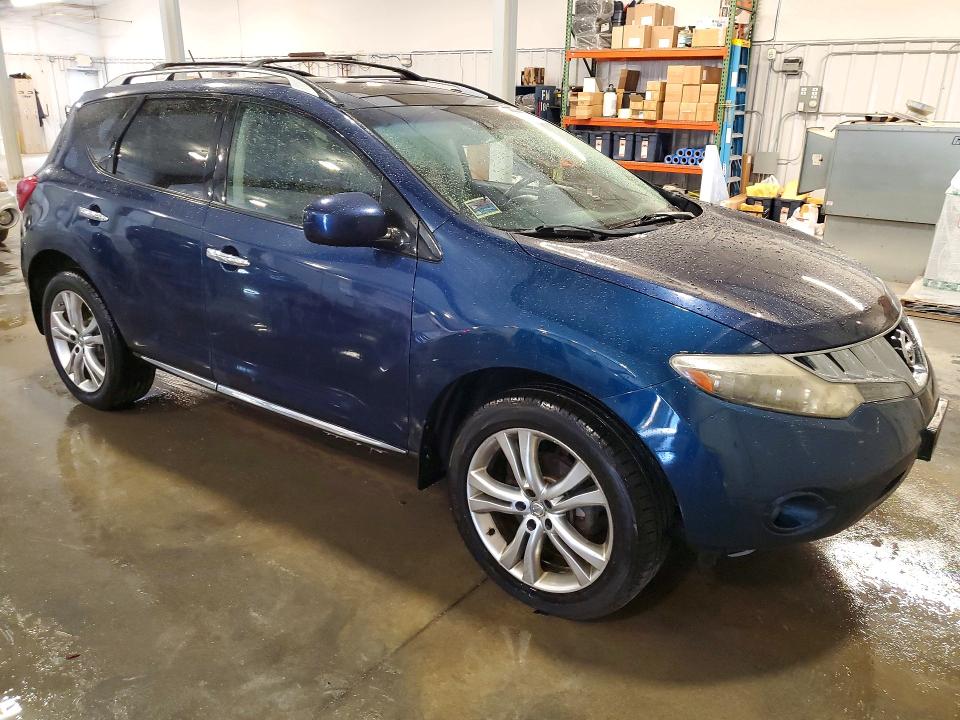 2009 Nissan Murano VIN JN8AZ18WX9W137387 COPART salvage auction — SIDE, Mn - Cert Of Title-Prior Salvage, sold $625 on 2026-07-06 (photo 4)