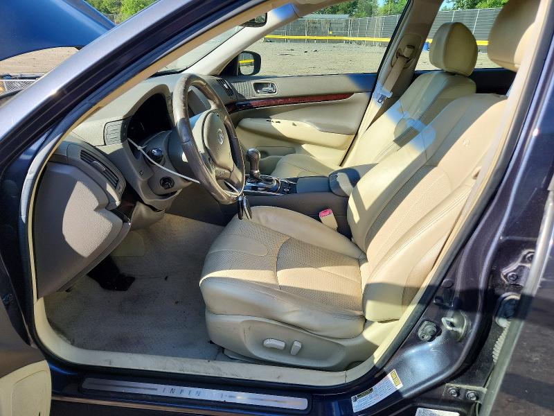 2010 Infiniti G VIN JN1CV6AR3AM254054 COPART salvage auction — SIDE, Md - Cert Of Salvage < 75% Damage, sold $575 on 2026-07-10 (photo 7)