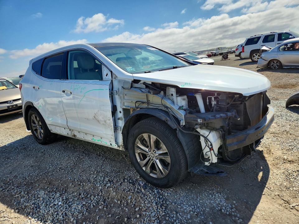 2013 Hyundai Santa fe VIN 5XYZUDLB6DG041751 COPART salvage auction — FRONT END, CA - SALVAGE CERTIFICATE, sold $2,400 on 2026-07-17 (photo 4)