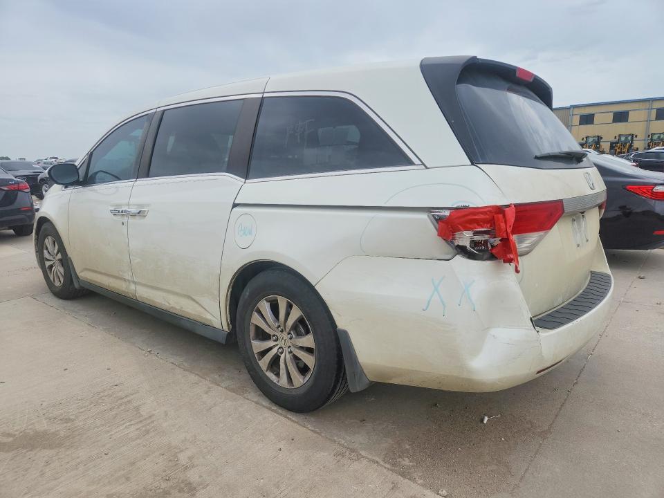 2016 Honda VIN 5FNRL5H67GB009939 COPART salvage auction — REAR END, Tx - Salvage Vehicle Title, sold $1,800 on 2026-07-09 (photo 2)